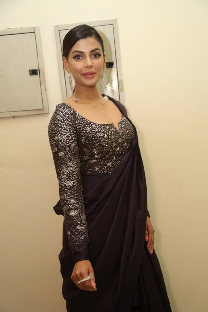 Beautiful Hyderabad Girl Anisha Ambrose Photo Shoot In Violet Dress 78